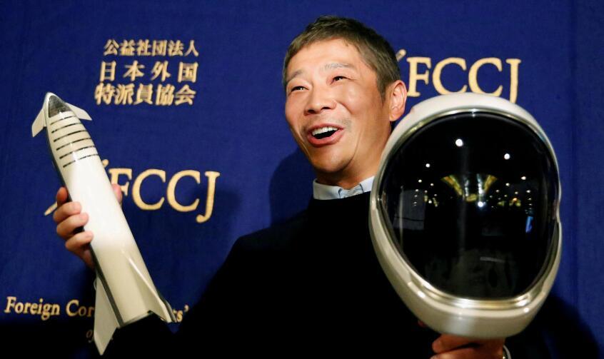前泽友作|日本富豪前泽友作征募八名艺术家 与其搭乘SpaceX飞船绕月飞行