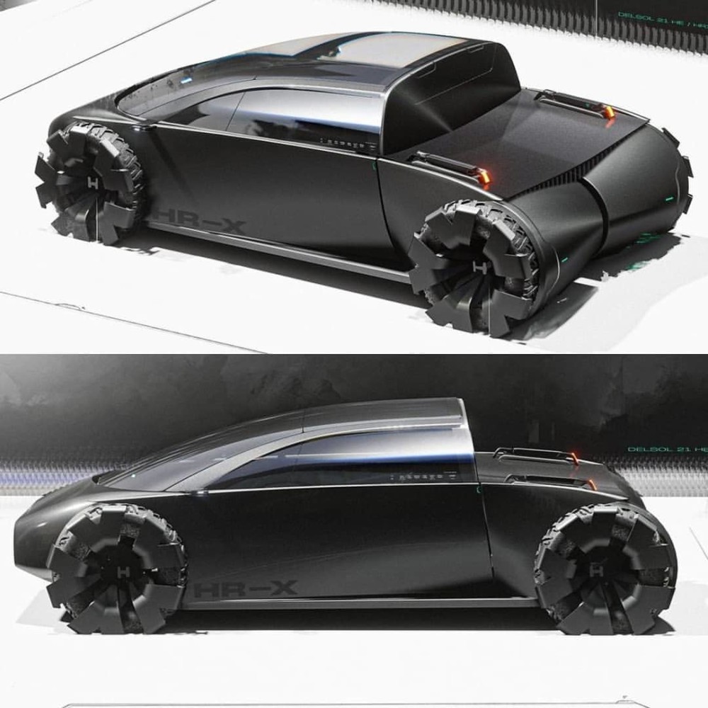 本田设计的hrxdelsol概念车硕大的轮胎组合