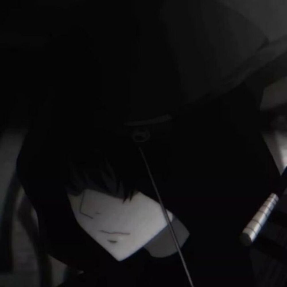 动漫头像黑暗男生头像自己放弃自己的时候才是真的可怕