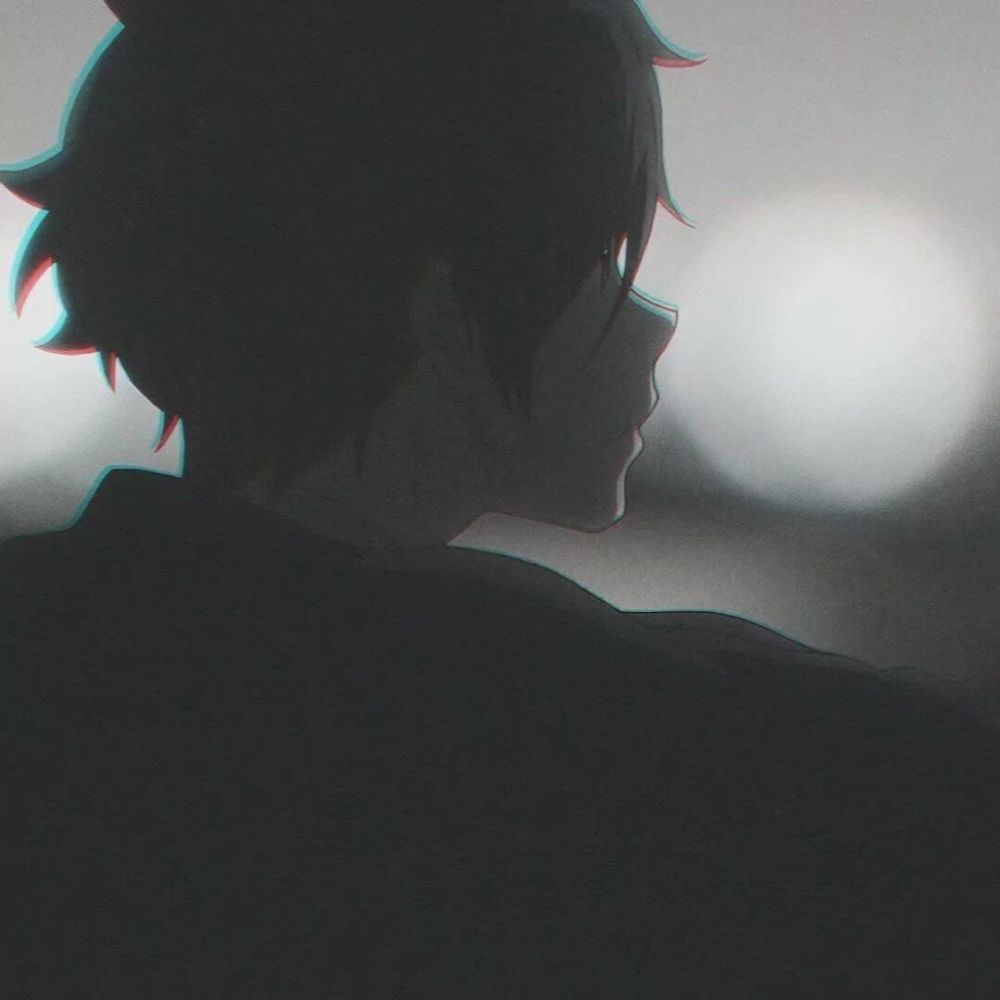 动漫头像黑暗男生头像自己放弃自己的时候才是真的可怕