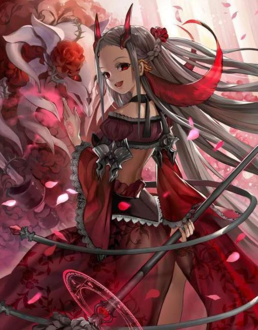 微信头像画风很特别的暗黑系动漫女孩好好康