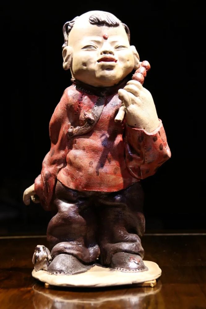 仇海陶艺人物作品欣赏