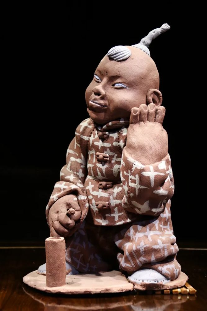 仇海陶艺人物作品欣赏