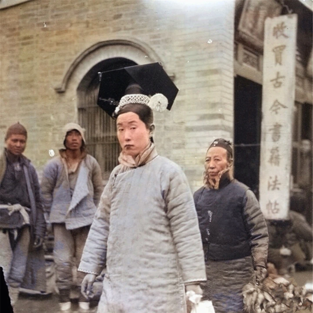 清朝老照片彩色复原佳丽皇帝李莲英慈禧传教士太监