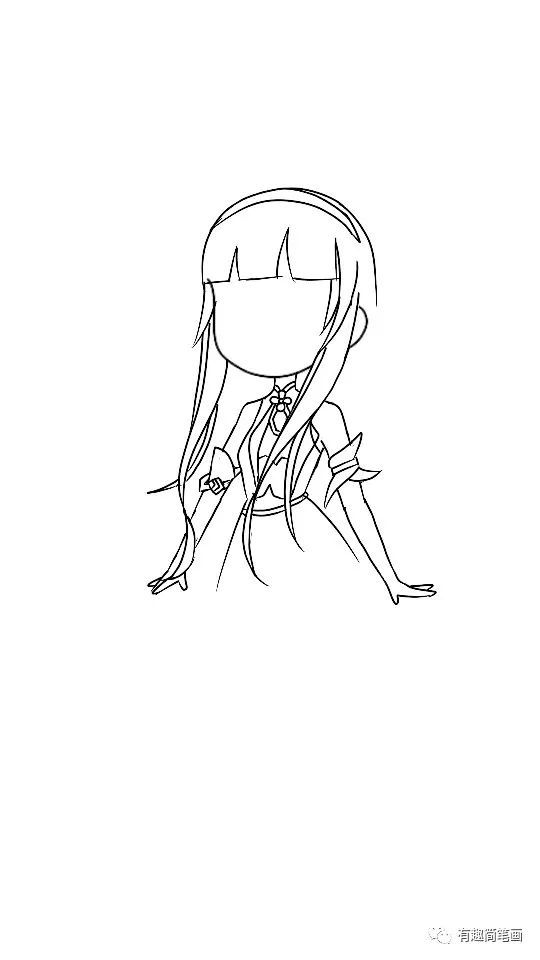 手游王者荣耀里四大美女的西施简笔画教程出来了!