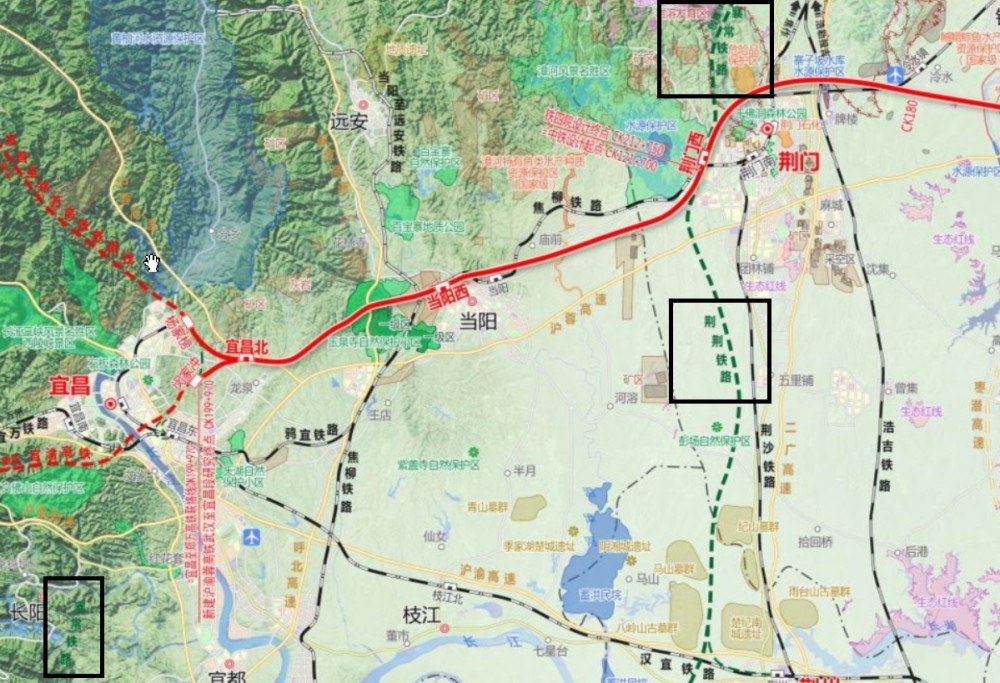 滬渝蓉高鐵武漢至宜昌段最新圖呼南高鐵痕跡全無這意味著什麼