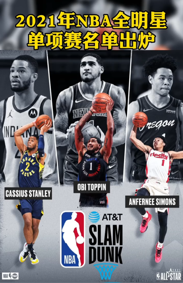 2021年nba全明星赛一天打完扣篮大赛仅三人参赛三分大赛阵容强大值得