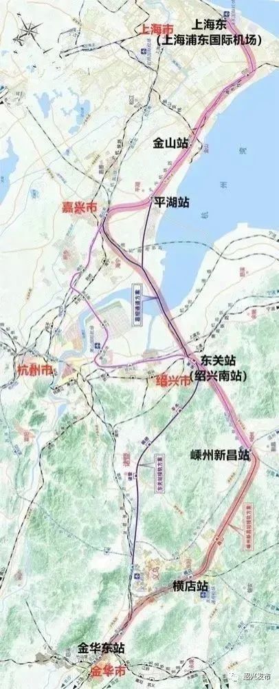 2019年,金华市发布《沪绍金城际铁路方案研究项目中标公示》▼▼▼沪