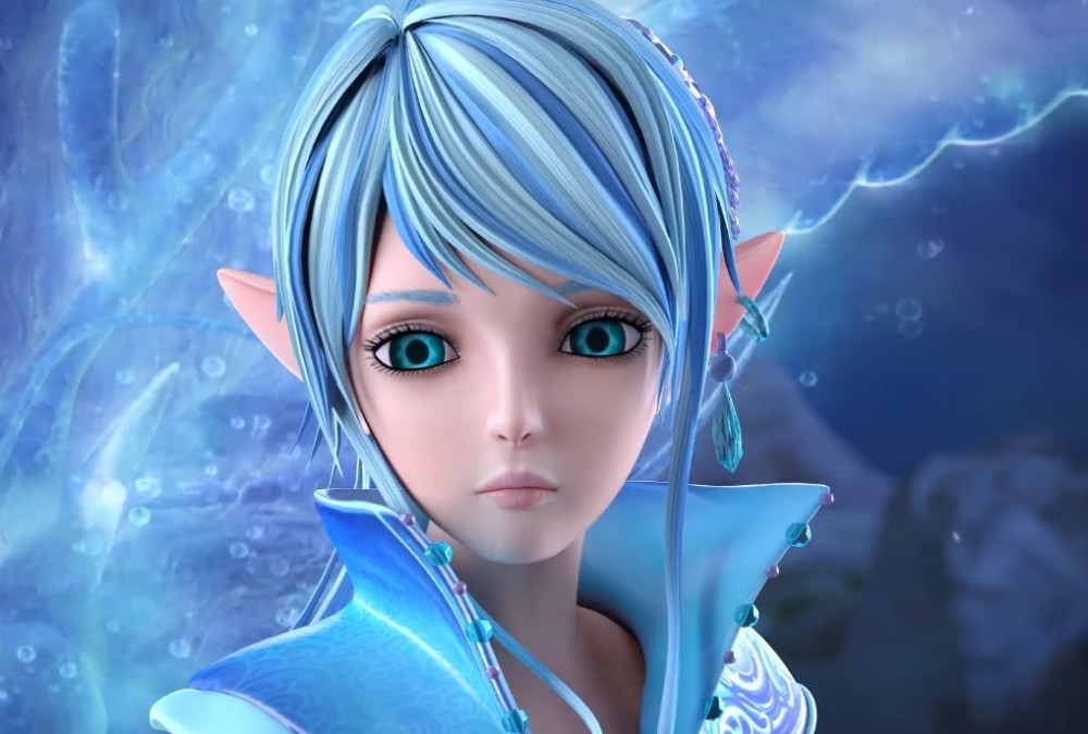 叶罗丽水王子建模微调散落长发成熟有魅力只可惜出现在周边