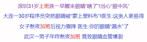 眼底病|熬夜加班，眼底“中浆”！眼底病距离年轻人并不遥远！