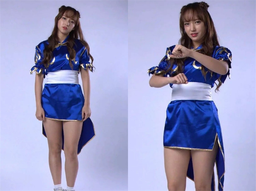 程潇早期cos春丽生图天使脸庞加魔鬼身材无美颜修图也抗打