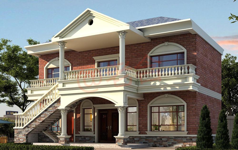 占地100平不到的美式二层别墅精美实用造价仅18万值得收藏