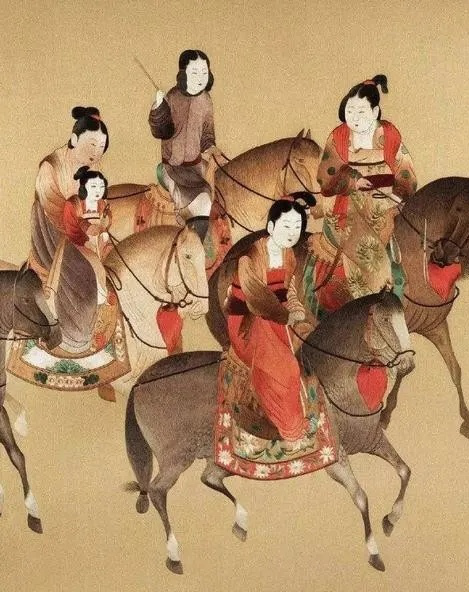唐朝仕女图,展现唐朝时代特征,达到古代仕女画新高度