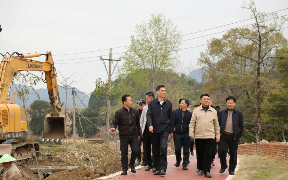 调研乡村振兴和农村人居环境整治工作,市政府副市长郑剑波陪同调研,县