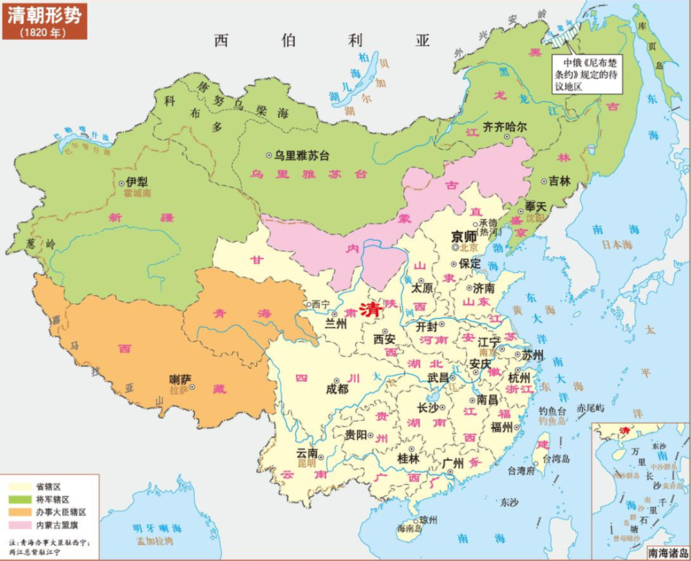 清朝版图综述漫漫黄沙留下一串潜行者的脚印,虽然短暂又会被风吹过