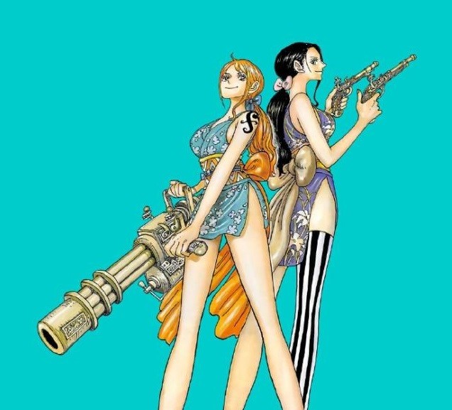 海贼王草帽团两大美女对战飞六胞两大美女罗宾和娜美如何取胜