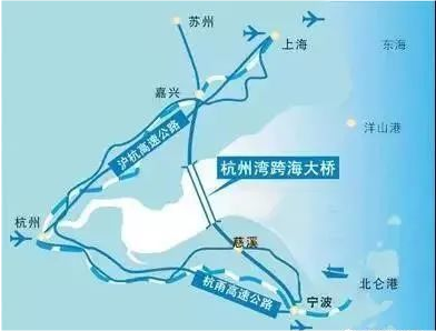 杭州跨海大桥图片地图图片