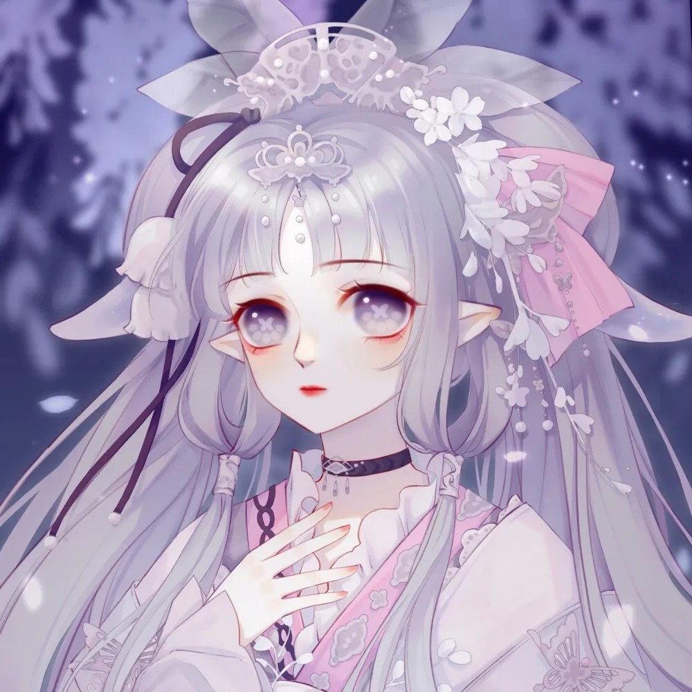 唯美仙气飘飘女生头像