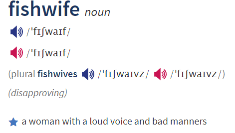 wife 不是鱼,而是人,还是让人讨厌的一种人——泼妇,同学们要是翻译为
