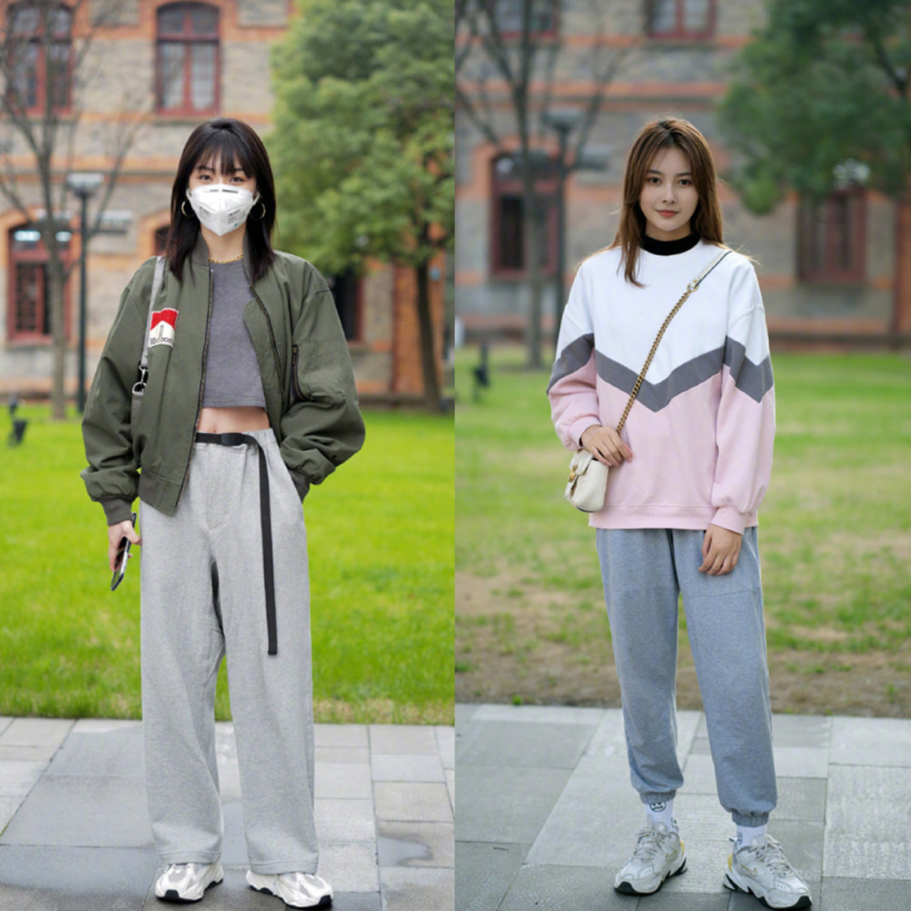 运动裤和运动鞋的搭配,将运动"休闲风"一贯到底,在近几年一直都是热门