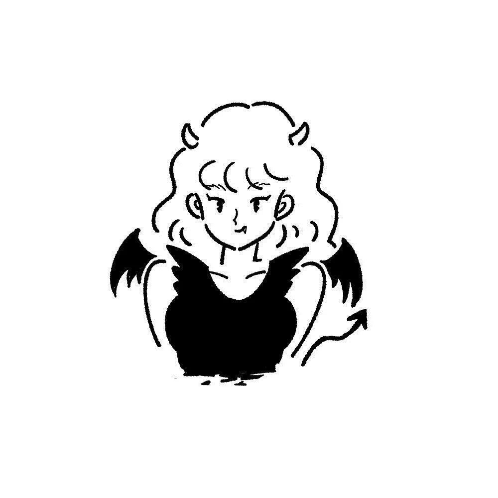 每天学一幅简笔画简笔画女生头像