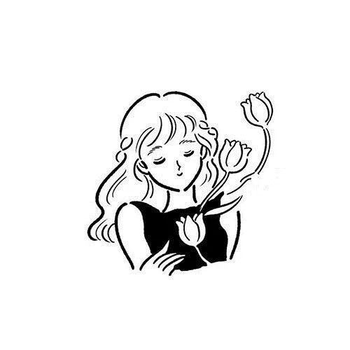 每天学一幅简笔画简笔画女生头像