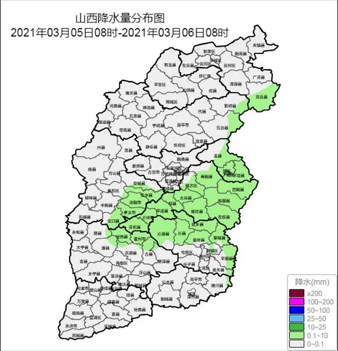 积雪深度:据3月6日最新资料显示,和顺,昔阳,左权,沁县有1～8厘米的