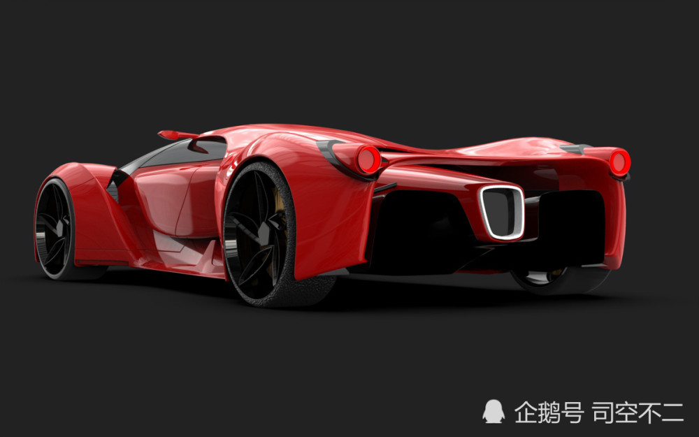 法拉利f80超级概念跑车stp格式3d模型分享