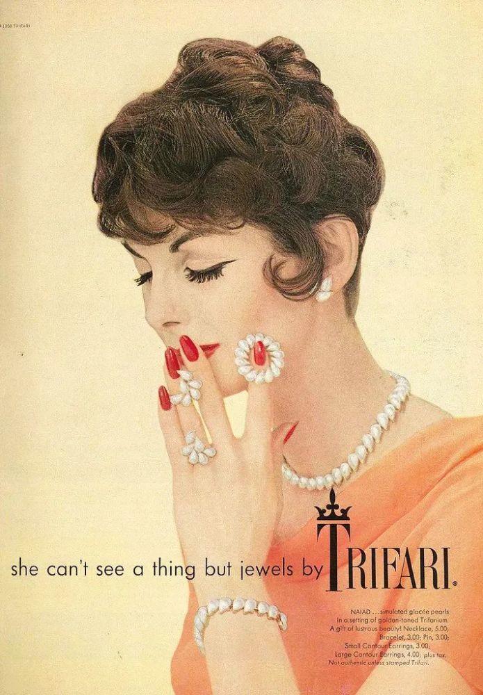 1950年代的珠宝广告海报设计