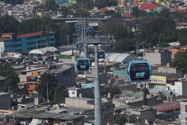 墨西哥城首度开通空中电缆巴士 腾讯新闻