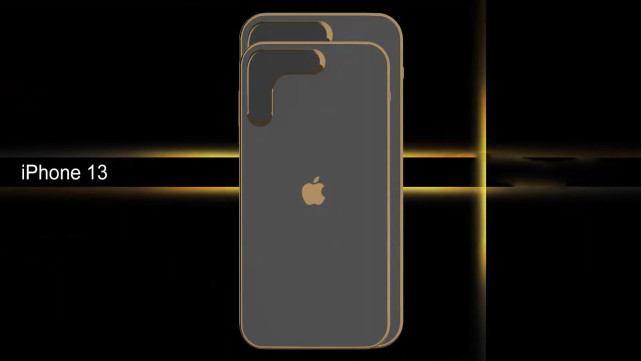 iphone13猜想图,l型模块包含五镜头,屏幕中间有方形打孔