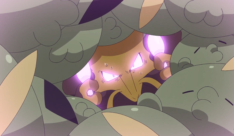 其中一只胡地使用念力想要摆脱溶食兽,但是除了让这个溶食兽群飞起来