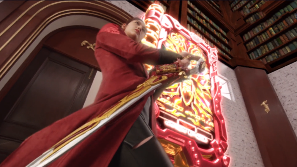 别的不说,感觉她和假面骑士最光有几分相似,在一阵烟雾之中也可以玩