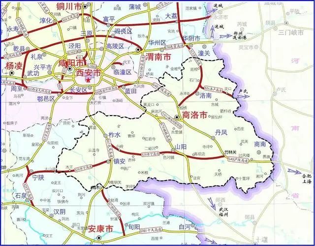 高速公路项目,起点位于洛南县华阳立交,终点位于灵口镇上河村省界处接