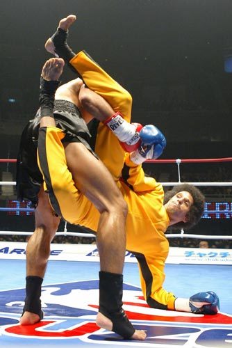 可能觉得站立格斗不是很适合截拳道,托尼又参加了日本的mma比赛,对阵