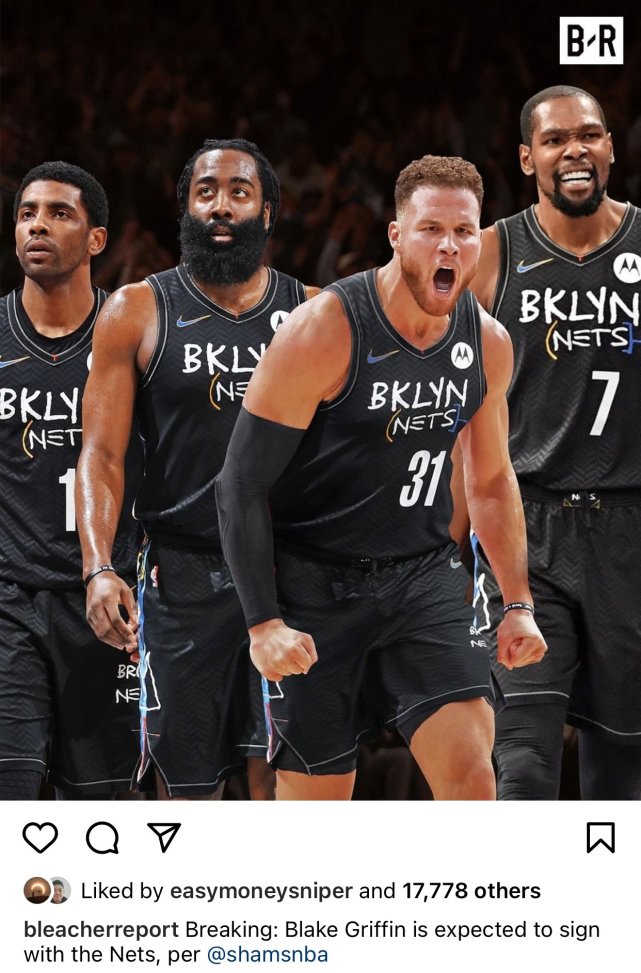 nba超级战舰诞生了,篮网这阵容太豪华,三巨头再获强援,09年状元前来