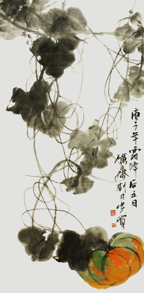 刘同光水墨写意藤蔓系列