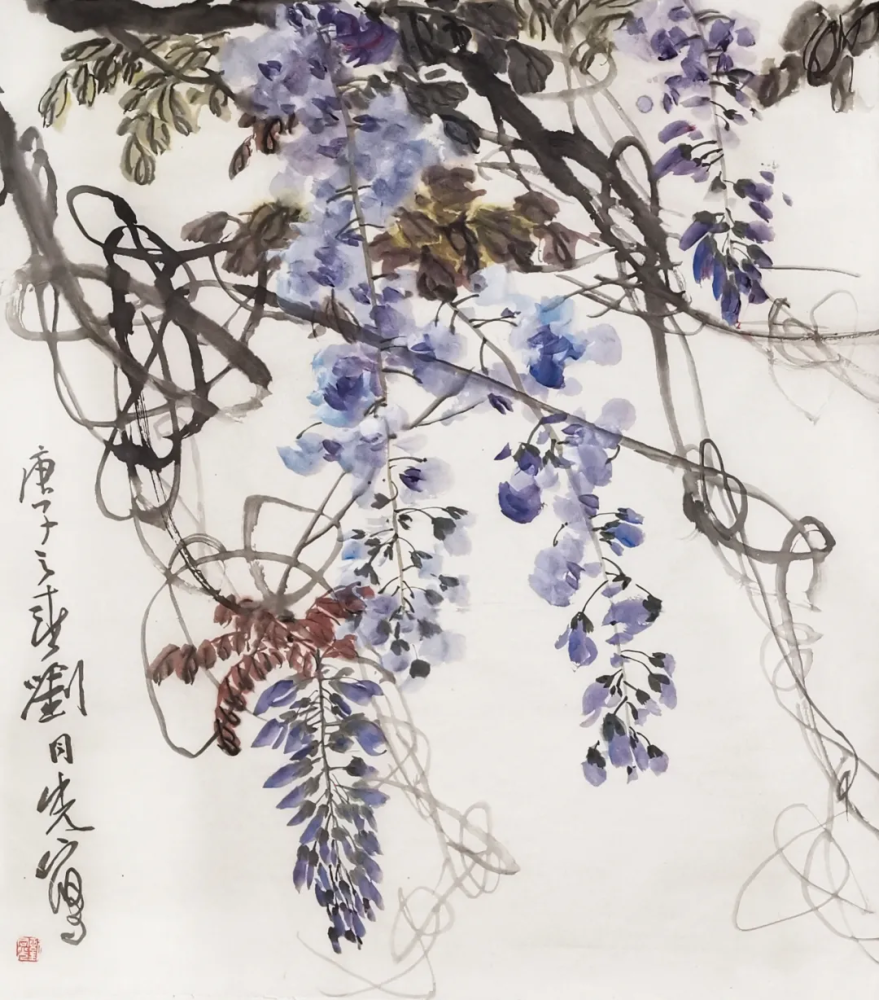 刘同光水墨写意藤蔓系列