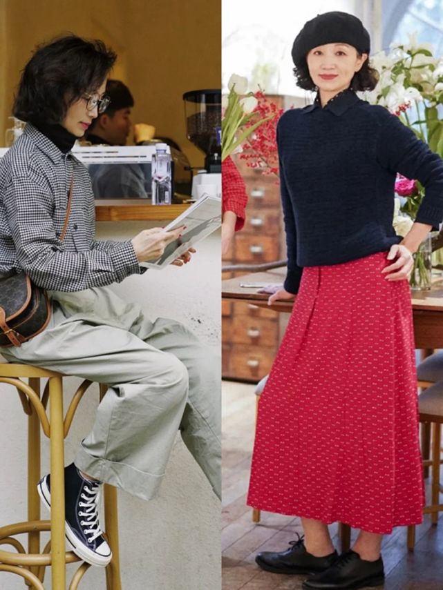 就服三木妈妈,穿衣只用4招打造高品位,年近60岁的美也很迷人