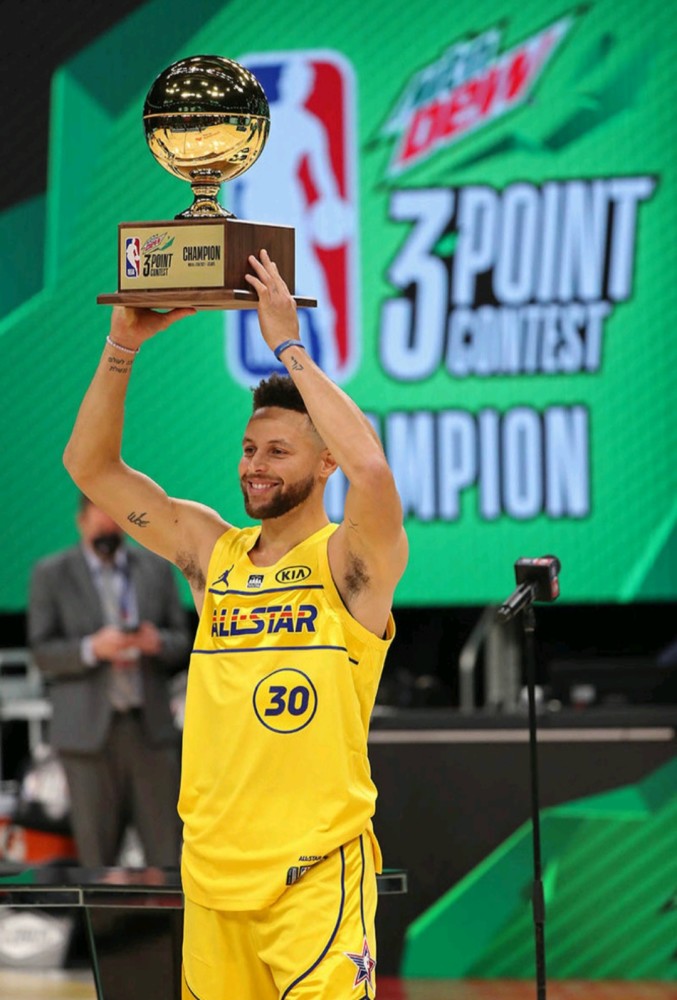 2021年nba全明星三分大赛库里决赛绝杀康利荣获冠军