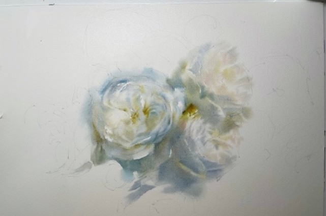 水彩画 花 水彩画