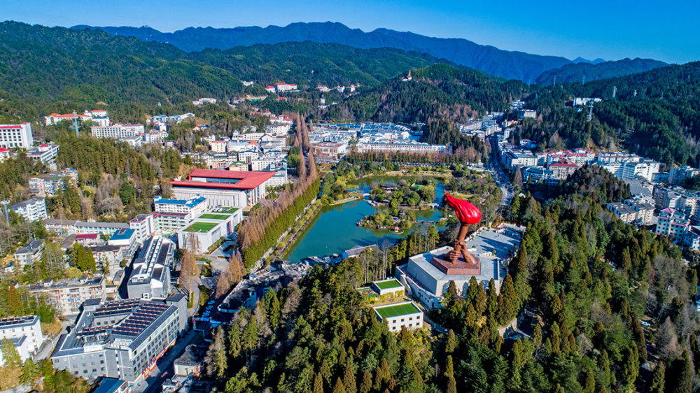 航拍伟大足迹之六井冈山