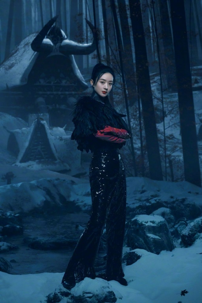 赵丽颖配音寻龙传说大片眼神坚定英姿爽利