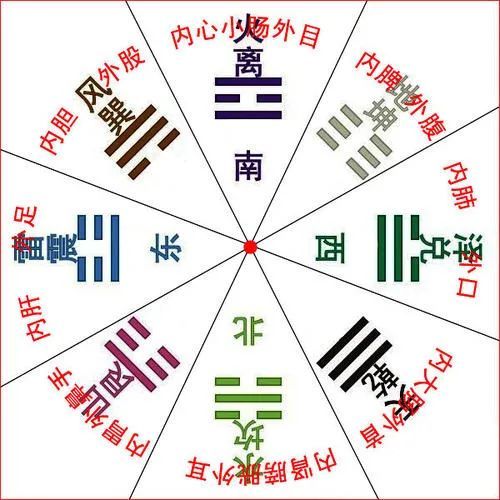 腹部按摩九宫图