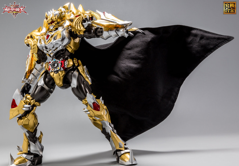 铠甲勇士帝皇侠升级归来超合金铠甲霸气侧漏透明羽翼和王者披风太拉风