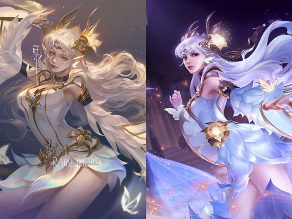 根据大家的反应来看,貂蝉的皮肤海报不出意外还是会继续优化的,毕竟