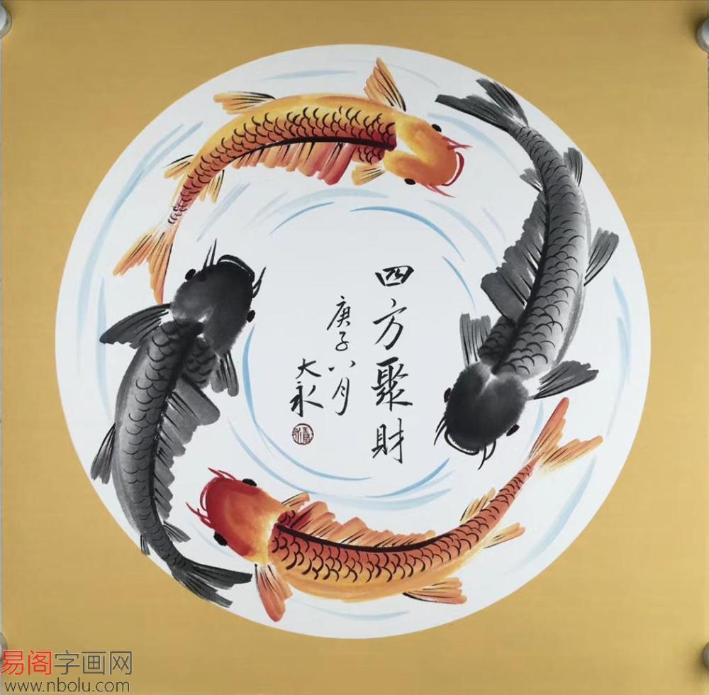 年年有"鱼"表吉祥 锦鲤花鸟画的不同吉祥寓意