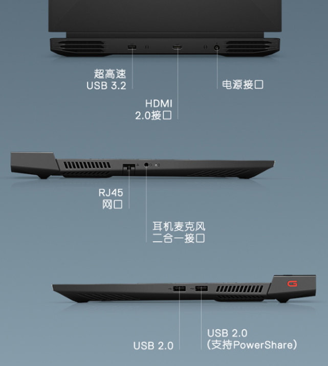 戴尔g15电脑插口图解图片