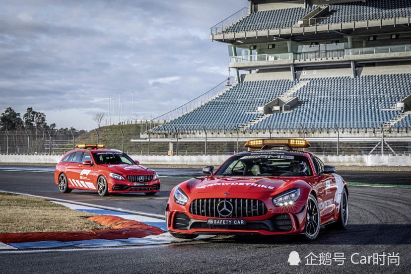 梅赛德斯amggtr安全车和c63s医疗车亮相f1新赛季