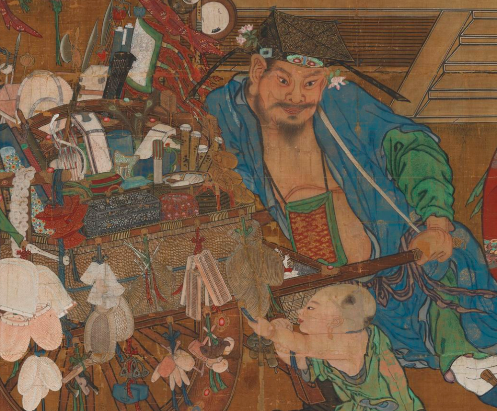 宋代李嵩市担婴戏展出台北故宫呈现画琳琅